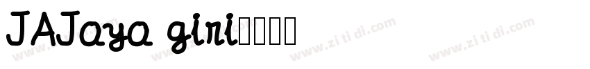 JAJaya giri字体转换